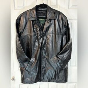 Danier Men’s Black Genuine Leather Jacket Size M